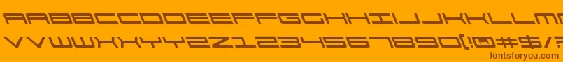 fuente 911PorschaLeftalic – Fuentes Marrones Sobre Fondo Naranja