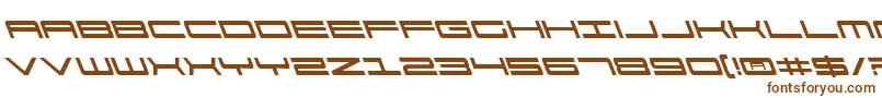 911PorschaLeftalic Font – Brown Fonts on White Background