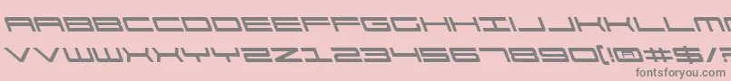 911PorschaLeftalic Font – Gray Fonts on Pink Background