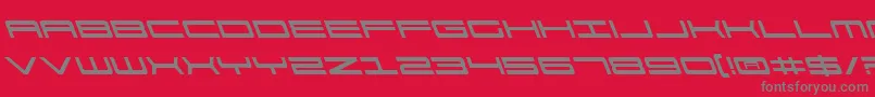 More about 911PorschaLeftalic Font 911PorschaLeftalic Font – Gray Fonts on Red Background