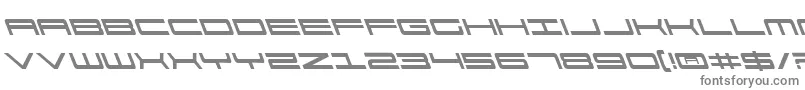 911PorschaLeftalic Font – Gray Fonts on White Background