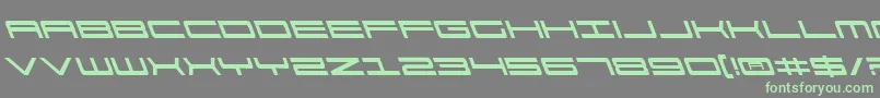911PorschaLeftalic Font – Green Fonts on Gray Background