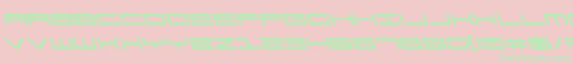911PorschaLeftalic Font – Green Fonts on Pink Background