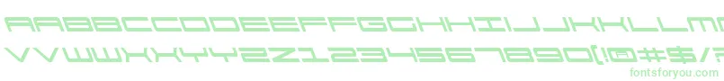 911PorschaLeftalic Font – Green Fonts on White Background