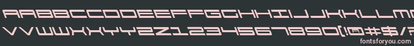 911PorschaLeftalic Font – Pink Fonts on Black Background