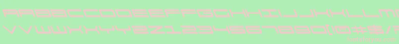 911PorschaLeftalic Font – Pink Fonts on Green Background