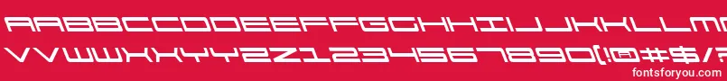 fuente 911PorschaLeftalic – Fuentes Blancas Sobre Fondo Rojo