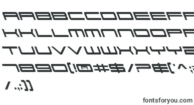  911PorschaLeftalic font