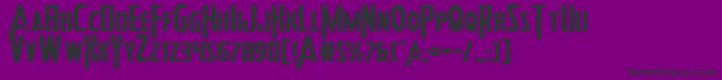 Heroesassembleexpand2 Font – Black Fonts on Purple Background