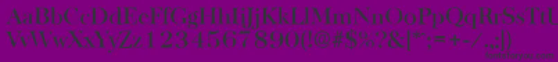 BaskervilleantiqueMediumRegular Font – Black Fonts on Purple Background