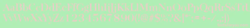 BaskervilleantiqueMediumRegular Font – Pink Fonts on Green Background