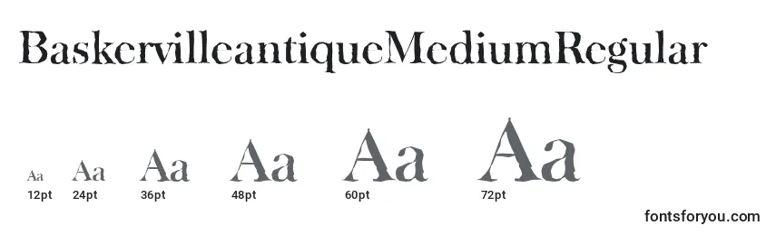 Größen der Schriftart BaskervilleantiqueMediumRegular