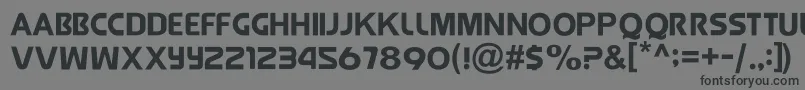 JollyRaunchy Font – Black Fonts on Gray Background