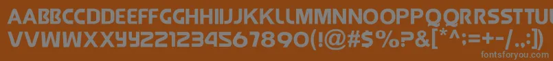 JollyRaunchy Font – Gray Fonts on Brown Background
