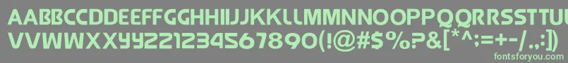 JollyRaunchy Font – Green Fonts on Gray Background