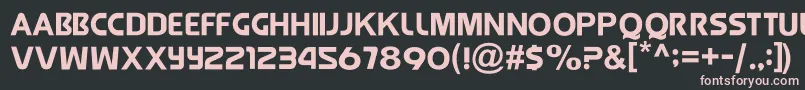 JollyRaunchy Font – Pink Fonts on Black Background