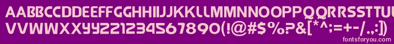 JollyRaunchy Font – Pink Fonts on Purple Background
