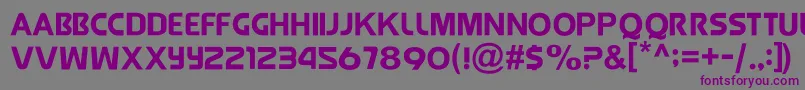 JollyRaunchy Font – Purple Fonts on Gray Background