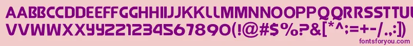 JollyRaunchy Font – Purple Fonts on Pink Background