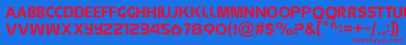 Шрифт JollyRaunchy – красные шрифты на синем фоне