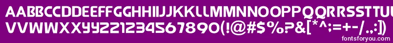 JollyRaunchy Font – White Fonts on Purple Background