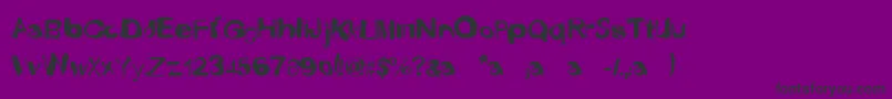 FustyLuggs Font – Black Fonts on Purple Background