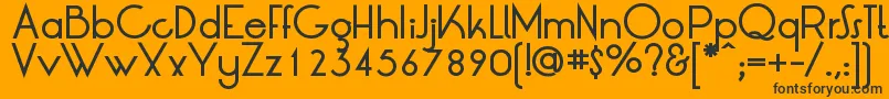 LtOksanaMediumBold Font – Black Fonts on Orange Background
