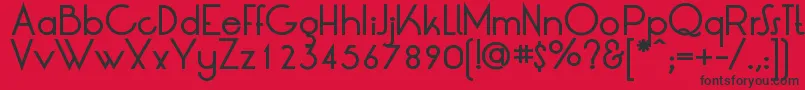 LtOksanaMediumBold Font – Black Fonts on Red Background