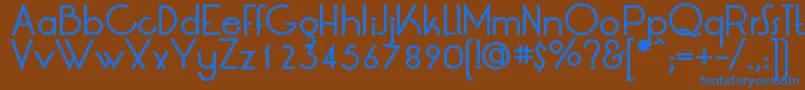 LtOksanaMediumBold Font – Blue Fonts on Brown Background