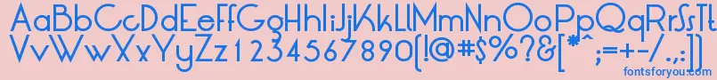 LtOksanaMediumBold Font – Blue Fonts on Pink Background