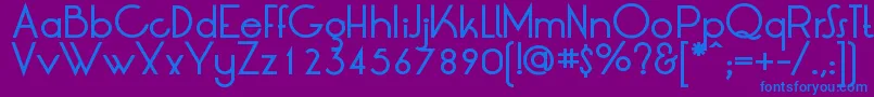 LtOksanaMediumBold Font – Blue Fonts on Purple Background