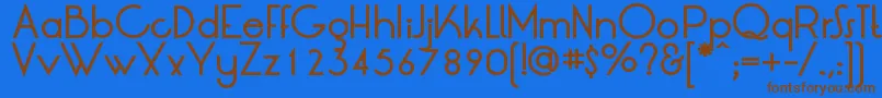 LtOksanaMediumBold Font – Brown Fonts on Blue Background