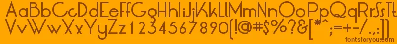 LtOksanaMediumBold Font – Brown Fonts on Orange Background