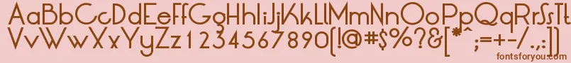 LtOksanaMediumBold Font – Brown Fonts on Pink Background