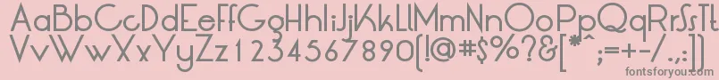 LtOksanaMediumBold-Schriftart – Graue Schriften auf rosa Hintergrund