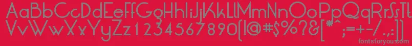 LtOksanaMediumBold Font – Gray Fonts on Red Background