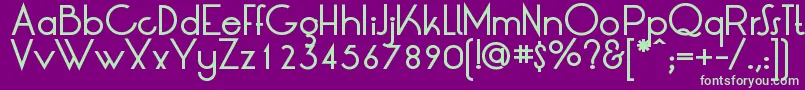 LtOksanaMediumBold Font – Green Fonts on Purple Background