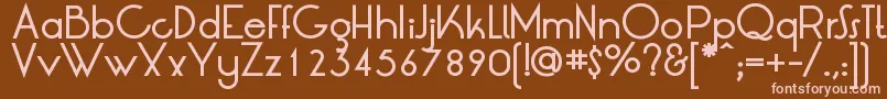 LtOksanaMediumBold Font – Pink Fonts on Brown Background
