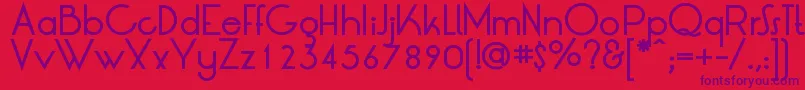 LtOksanaMediumBold Font – Purple Fonts on Red Background
