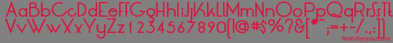 LtOksanaMediumBold-Schriftart – Rote Schriften auf grauem Hintergrund