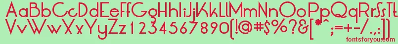 LtOksanaMediumBold Font – Red Fonts on Green Background