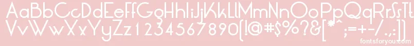 フォントLtOksanaMediumBold – ピンクの背景に白い文字