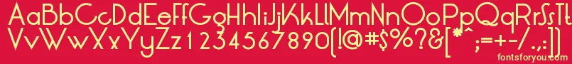 LtOksanaMediumBold Font – Yellow Fonts on Red Background