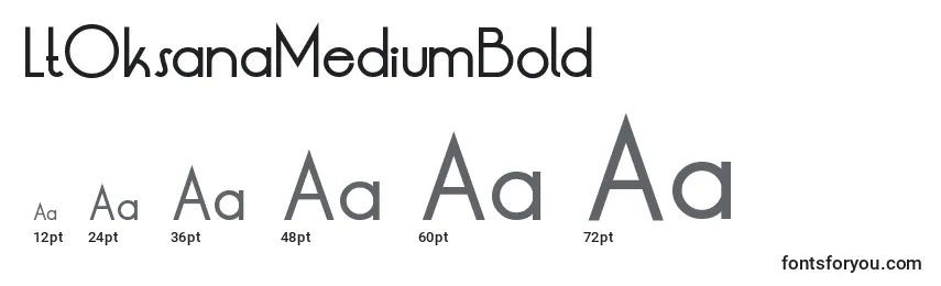 LtOksanaMediumBold Font Sizes