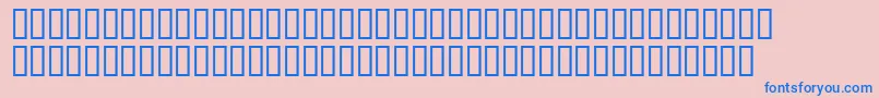 Antoniomountbattensh Font – Blue Fonts on Pink Background