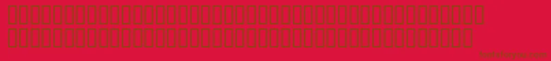 Antoniomountbattensh-Schriftart – Braune Schriften auf rotem Hintergrund