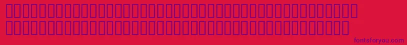 Antoniomountbattensh Font – Purple Fonts on Red Background