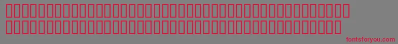 Antoniomountbattensh Font – Red Fonts on Gray Background