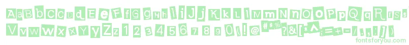 EarwigfactoryRegular Font – Green Fonts on White Background