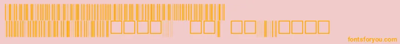 C39p24dhtt Font – Orange Fonts on Pink Background